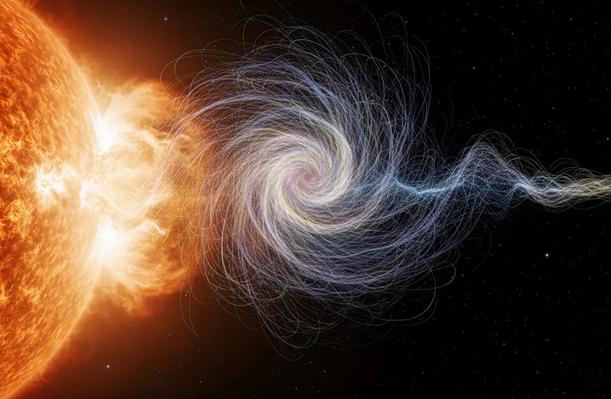 Cordas magnéticas explicam tempestades geomagnéticas sem erupção solar