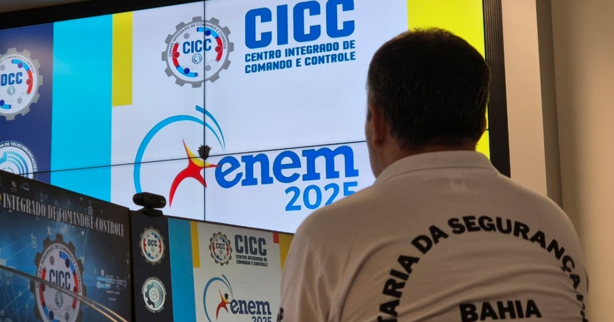 Segurança no Enem 2025 na Bahia com 4 mil policiais e bombeiros