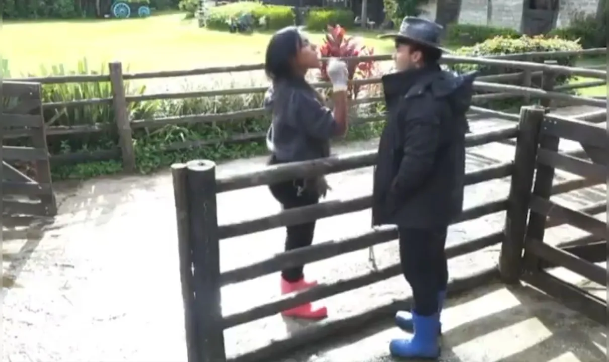 Briga entre Carol Lekker e Wallas Arraes em 'A Fazenda 17'