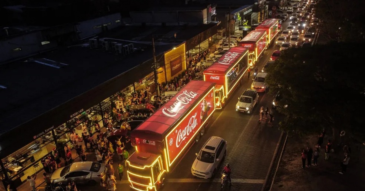 Caravana de Natal da Coca-Cola na Bahia começa em 2 de dezembro