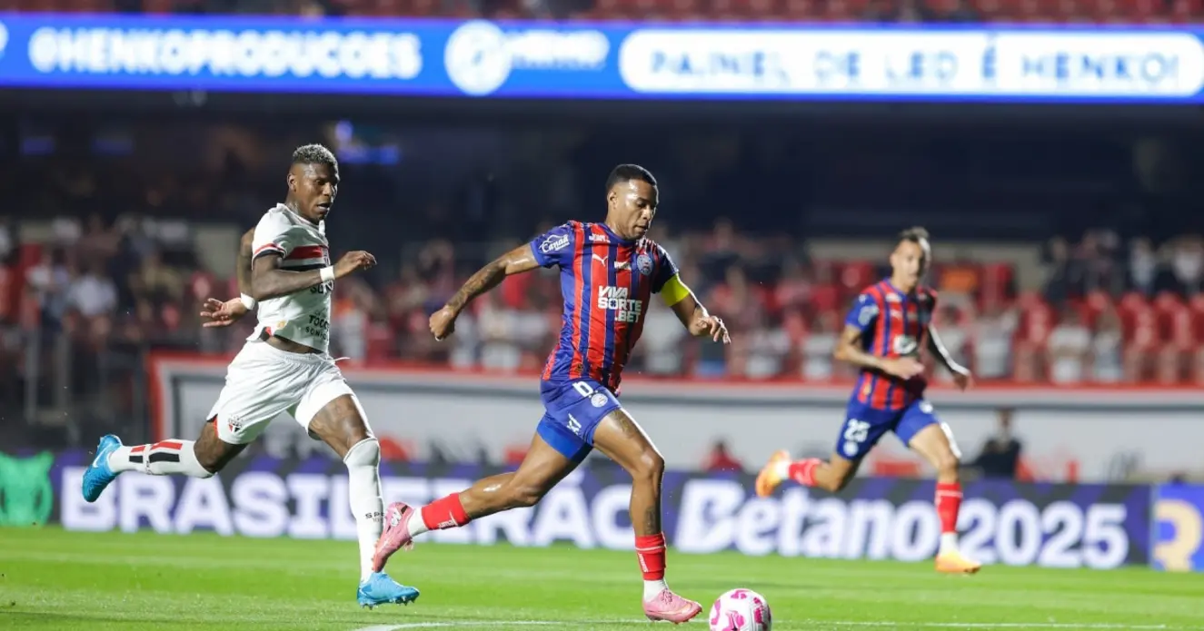Bahia perde 2 a 0 para São Paulo; Ademir suspenso