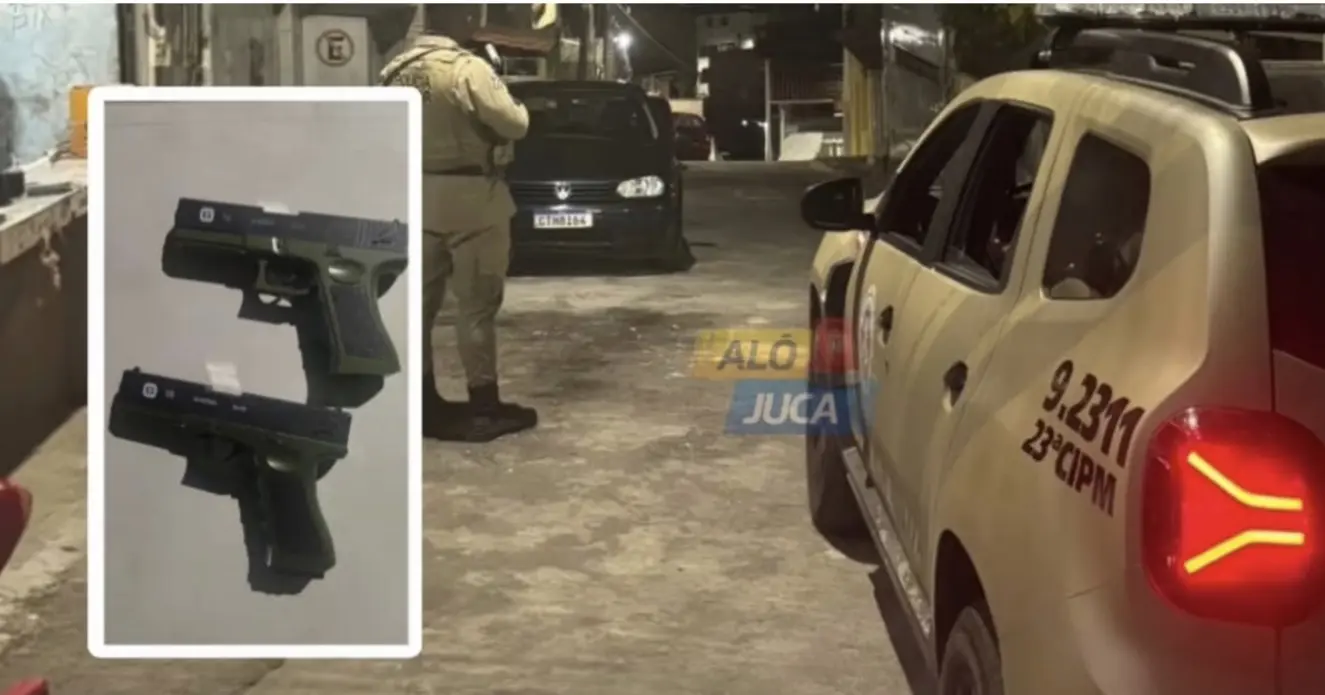 PM apreende duas réplicas de arma em festa paredão em Salvador