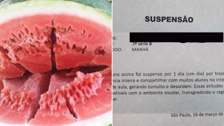 Aluno É Suspenso Após Levar Melancia Para Escola E Viraliza Na Web