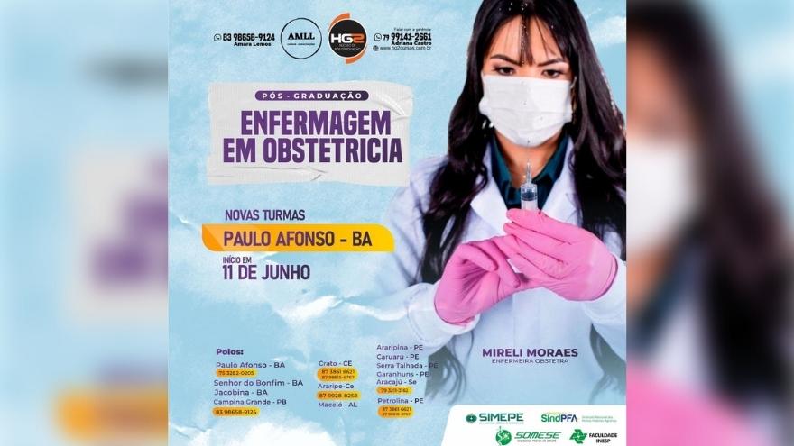 A Hg2 Núcleo De Pós-Graduação, Em Paulo Afonso – Ba, Está Com Inscrições Abertas Para Os Cursos De Pós-Graduação Em Enfermagem Em Obstetrícia