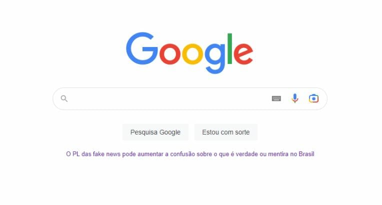 Google Retira Mensagem Contra Pl Das Fake News Após Imposição De Multa De R$ 1 Milhão Por Hora