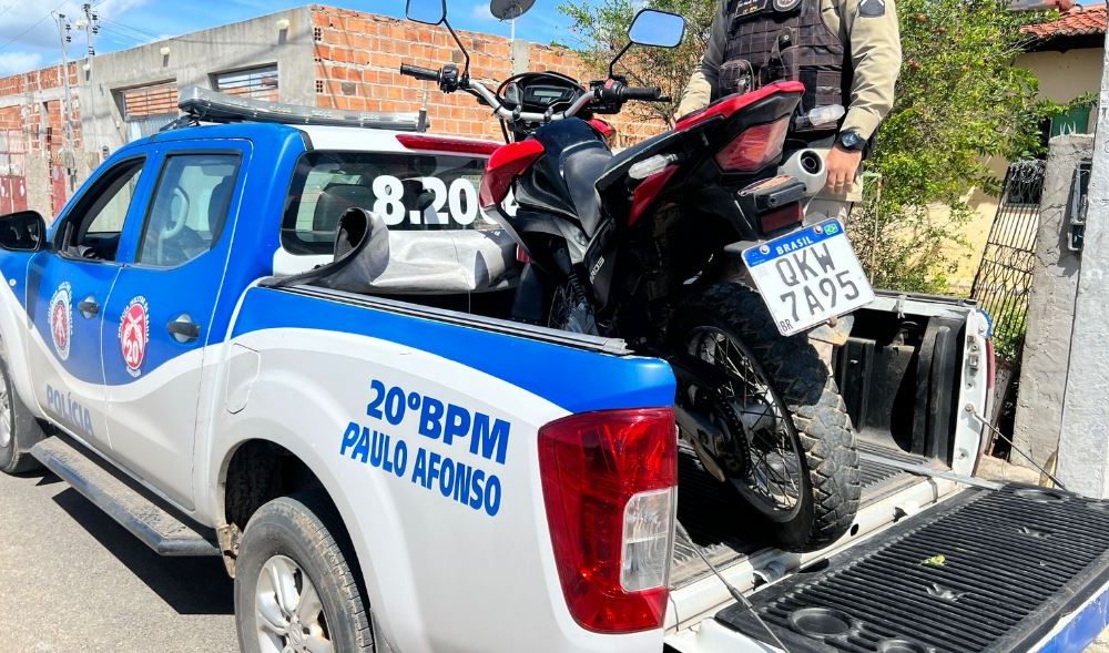 Motocicleta Roubada É Recuperada Pela Polícia Militar Em Paulo Afonso