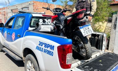 Motocicleta Roubada É Recuperada Pela Polícia Militar Em Paulo Afonso
