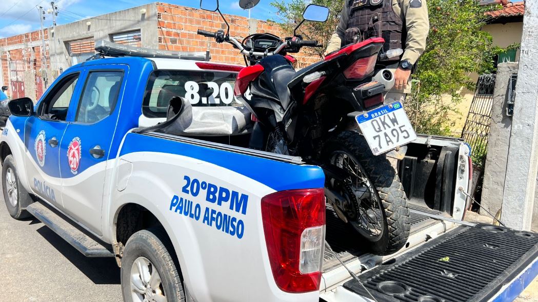 Motocicleta Roubada É Recuperada Pela Polícia Militar Em Paulo Afonso