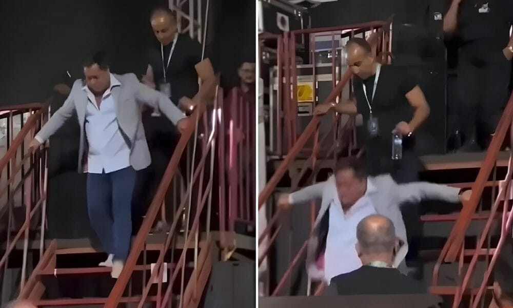 Leonardo É Visto Caindo De Escada Após Show E Fãs Questionam: Alcoolismo? Veja O Vídeo