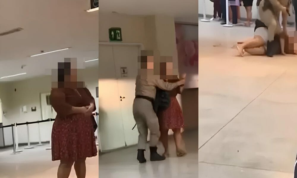 Paciente Leva 'Rasteira' De Pm No Hospital Da Mulher Em Salvador; Veja O Vídeo