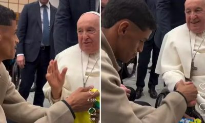 Vídeo: Luva De Pedreiro Encontra Papa Francisco E Pergunta: 'Messi Ou Cristiano Ronaldo?'