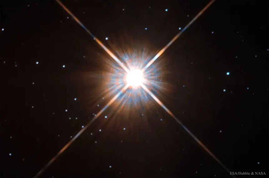 Proxima Centauri, A Estrela Mais Próxima Do Sol. Crédito: Esa / Hubble E Nasa