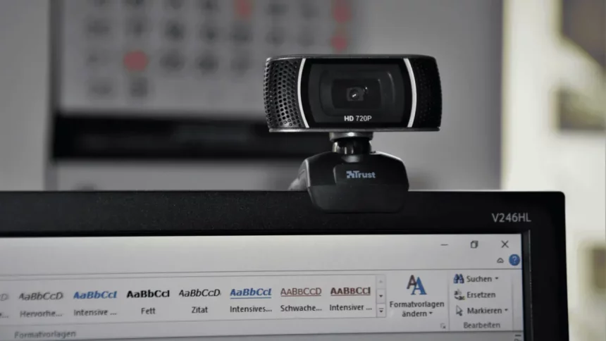 Webcam Instalada Em Um Desktop (Reprodução: Waldemar/Unsplash)