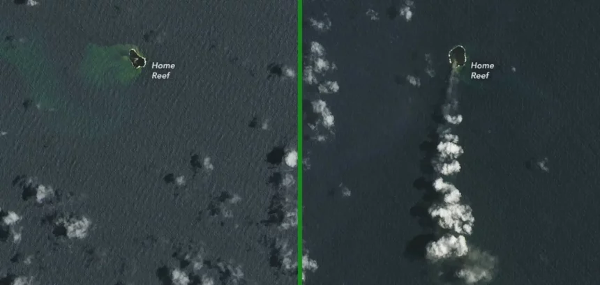 (Imagem: Earth Observatory Nasa / Montagem: Olhar Digital)