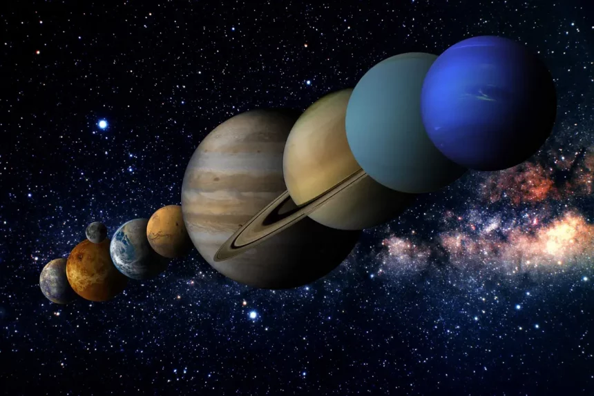 Sete Planetas Do Sistema Solar Estão Visíveis Ao Mesmo Tempo No Céu Esta Semana. Crédito: Vjanez - Istockphoto