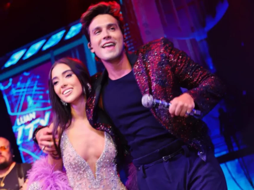 Sthefanye Dzevielevski, Filha Da Influenciadora Tati Barbieri E Do Magnata Russo Roman Shpigel, Com Luan Santana Em Sua Festa De 20 Anos Em Santa Catarina (Foto: Divulgação)