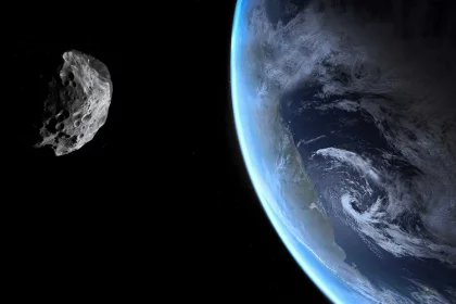 Representação Artística De Um Asteroide Próximo À Terra. Crédito: Dima Zel - Shutterstock