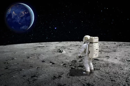 Se A Humanidade Já Pisou Na Lua, Como A Afirmativa Do Título Desta Matéria Pode Estar Correta? Porque Nem A Lua Está Fora Da Atmosfera Da Terra. Crédito: Castleski - Shutterstock