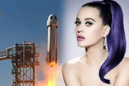 Katy Perry Está Na Próxima Missão Espacial Turística Da Blue Origin. Créditos: Blue Origin / Divulgação Redes Sociais. Montagem: Olhar Digital