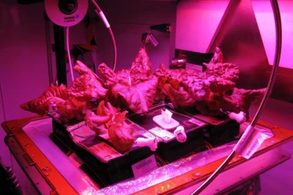 Plantação De Alface Romana Outredgeous No Advanced Plant Habitat, Um Laboratório Terrestre Controlado Que Faz Parte Do Projeto Plant Habitat-07. Crédito: Nasa