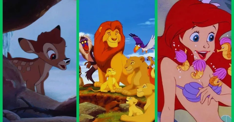 Crédito: Bambi, Rei Leão E A Pequena Sereia (Disney)