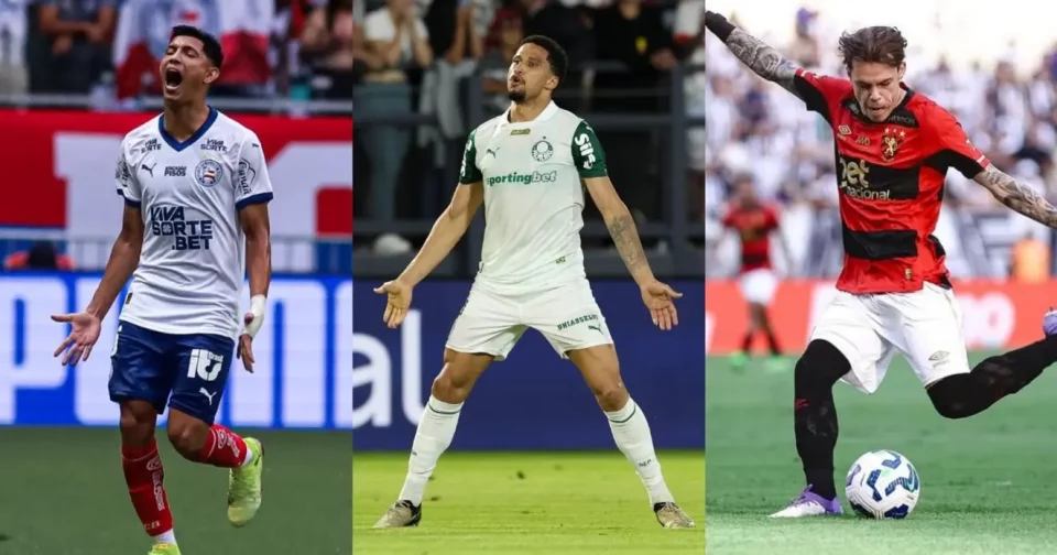 Foto: Maurícia Da Matta/Bn | Cesar Greco/Palmeiras | Paulo Paiva/Sport
