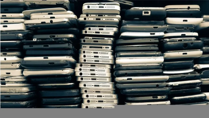 Menina Segura Smartphone Com Vidro Quebrado Em Fundo Branco. / Crédito: Paulzhuk (Shutterstock/Reprodução)