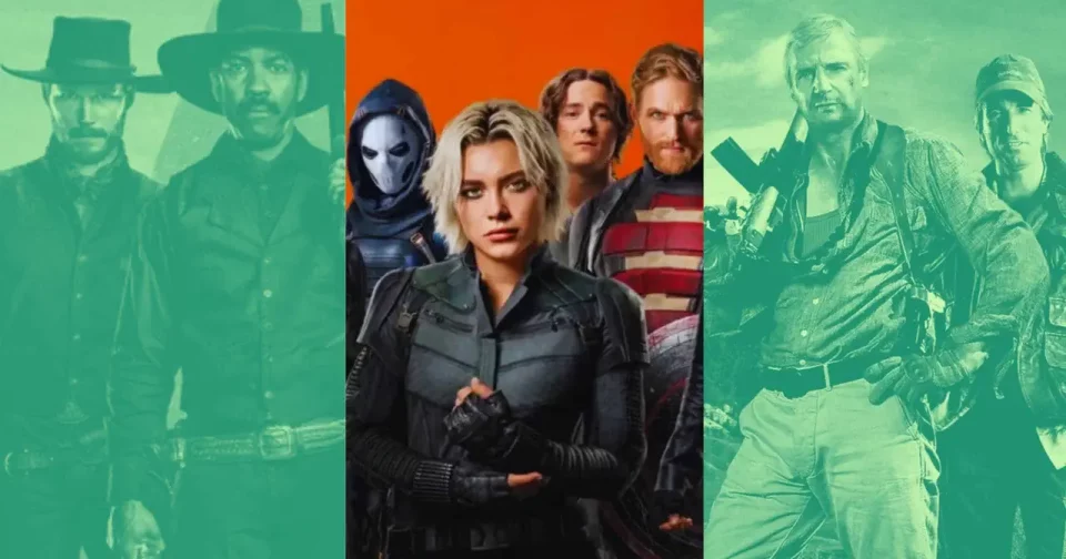 Da Esquerda Para A Direita: The Magnificent Seven, Thunderbolts* E The A-Team (Montagem Por Kelvin Leão Para O Olhar Digital/ Crédito Das Imagens, Respectivamente: Mgm, Disney, Dune Entertainment)