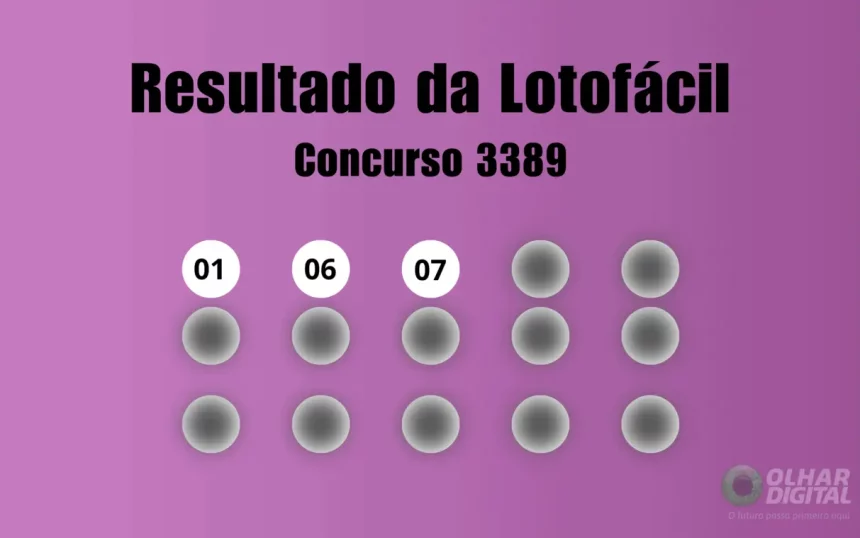 Veja Na Matéria Os Números Sorteados Do Concurso 3389 Da Lotofácil (Imagem: Olhar Digital)