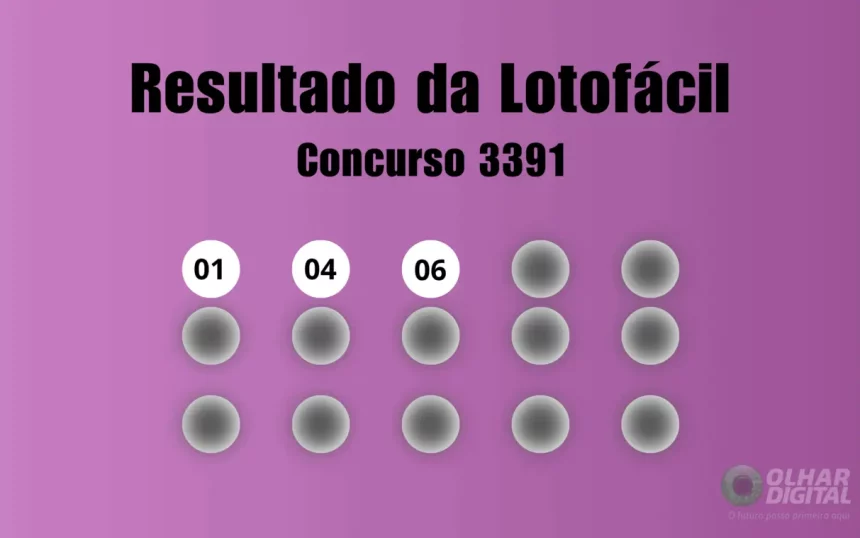 Veja Na Matéria Os Números Sorteados Do Concurso 3391 Da Lotofácil (Imagem: Olhar Digital)