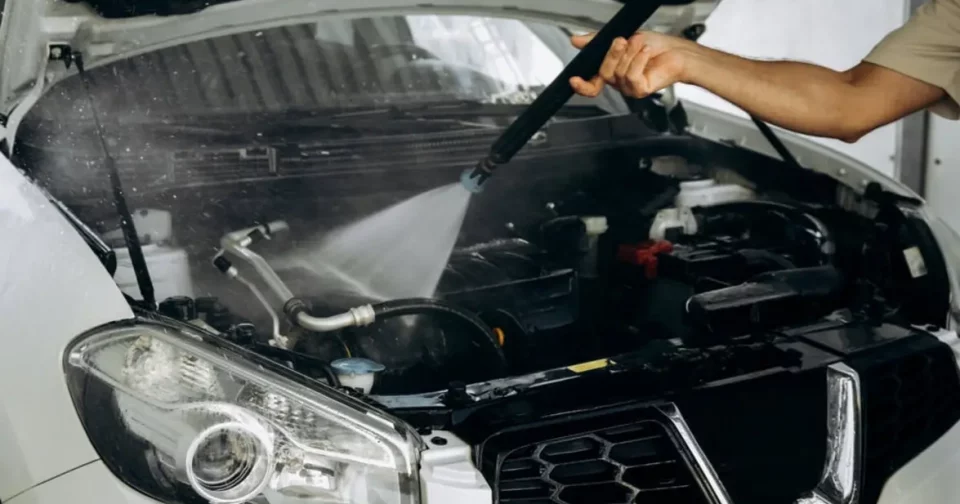 Profissional Realizando A Lavagem Do Motor De Um Carro - Imagem: Rabizo Anatolii/Shutterstock