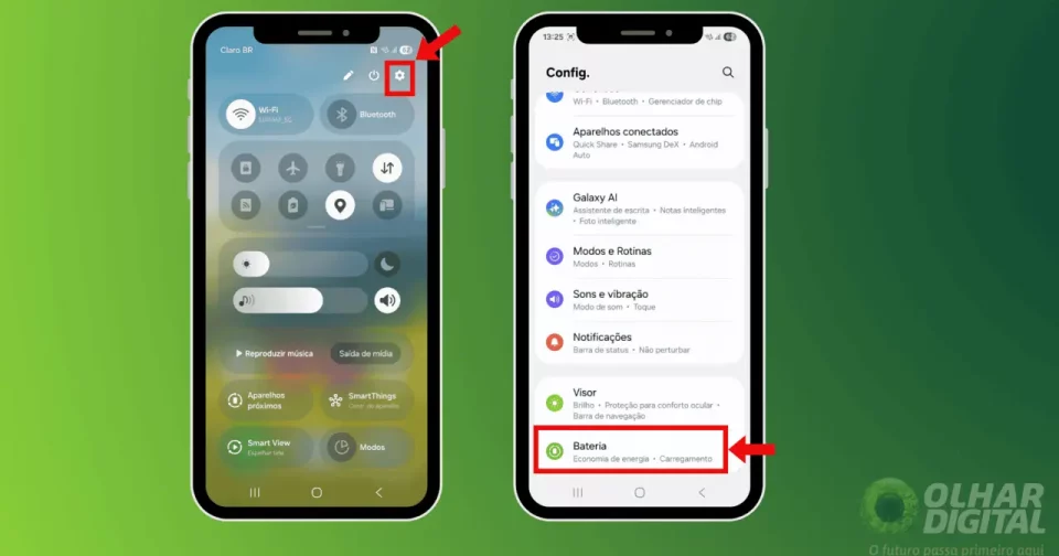 Celular Com A Nova Interface Via One Ui 7 (Imagem: Divulgação/Samsung)