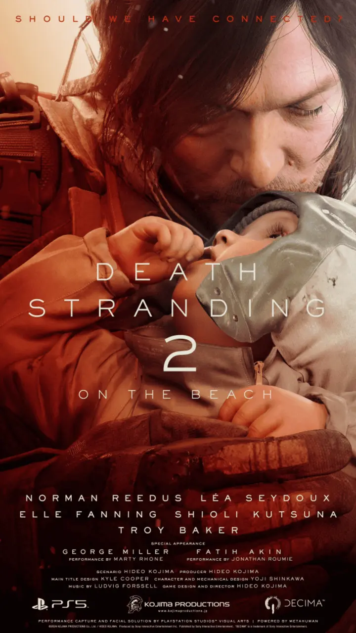 Montagem Do Olhar Digital Com Os Pôsteres De Personagens De Death Stranding 2 - Imagens: Divulgação/Kojima Productions