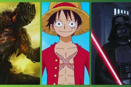 Crédito: Dark Soul (Fromsoftware), One Piece (Toei Animation) E Star Wars (Disney)