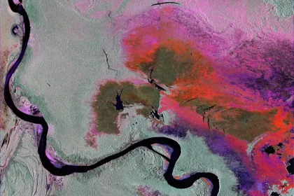 Conceito Artístico Retrata O Satélite Nisar Em Órbita. Crédito: Nasa / Jpl-Caltech