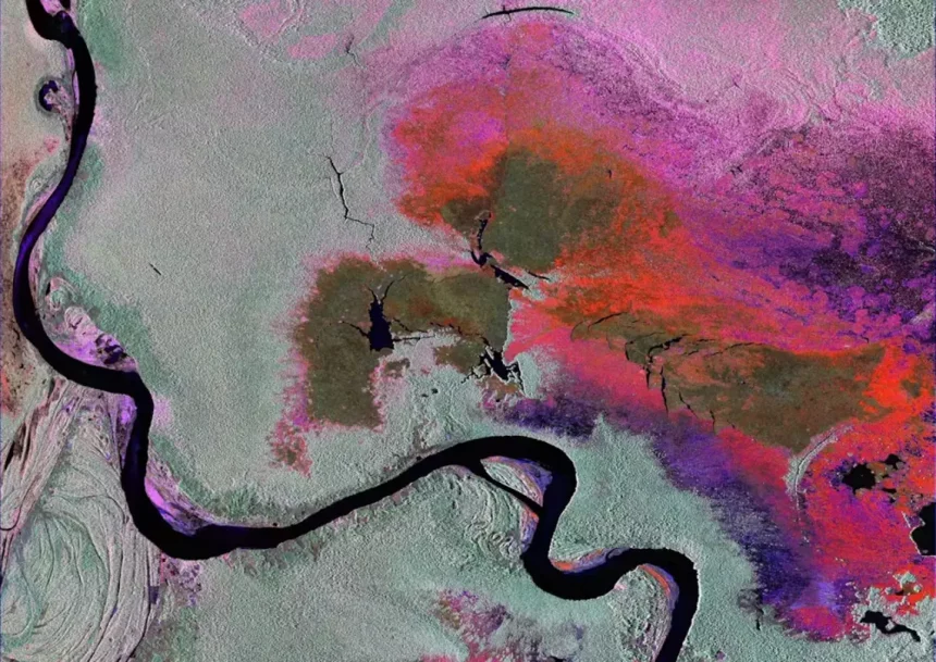 Conceito Artístico Retrata O Satélite Nisar Em Órbita. Crédito: Nasa / Jpl-Caltech