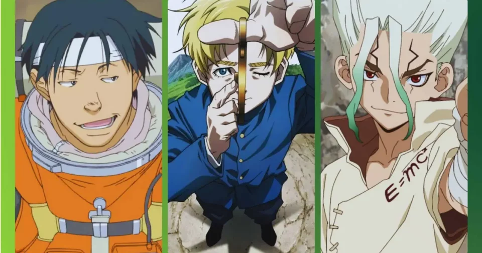 Crédito: Planetes (Sunrise), Orb (Netflix) E Dr. Stone