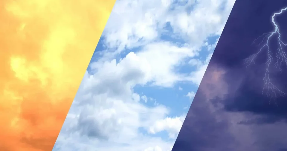 Céu Nublado E Dramático Com Relâmpagos Ao Fundo, Representando Fenômenos Extremos Como Ondas De Calor E Tempestades. / Crédito: Kittyfly (Shutterstock)