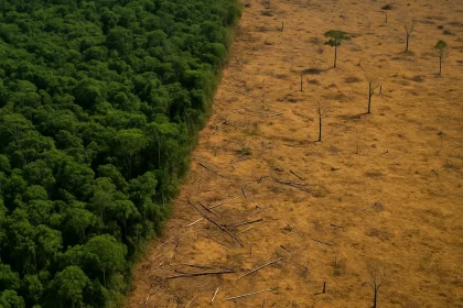 Representação Artística Elaborada Com Inteligência Artificial Mostra A Amazônia Se Transformando Em Uma Savana Seca. Crédito: Flavia Correia Via Chatgpt/Olhar Digital