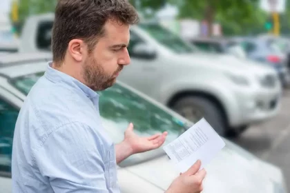 Homem Recebendo Multa De Trânsito. / Crédito: F01 Photo (Shutterstock)