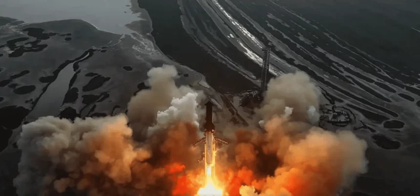 Megafoguete Enfim Fez Sua Décima Viagem Espacial (Imagem: Reprodução/X/Spacex)