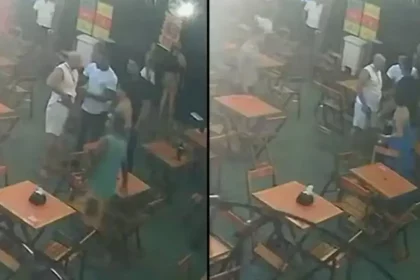 Policial Atirou Contra Bar E Chegou A Apontar Arma Para Um Dos Clientes Do Bar.