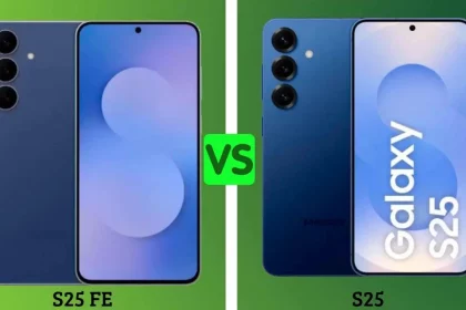 Montagem Olhar Digital Com Os Celulares S25 Fe E O S25, Respectivamente - Imagens Dos Dispositivos: Divulgação/Samsung
