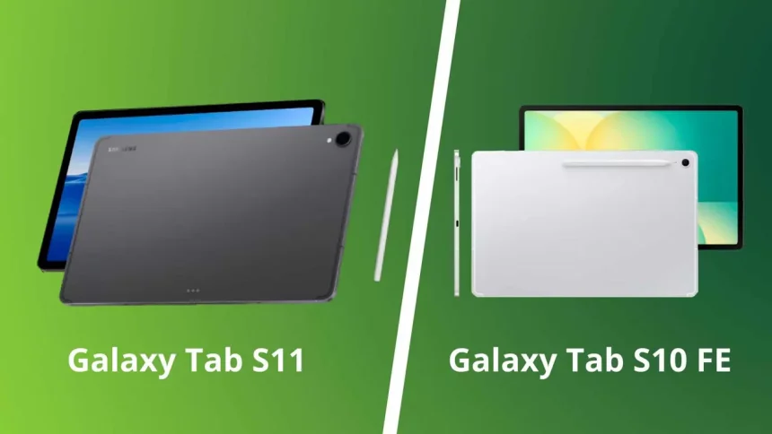 Montagem Com Os Tablets S11 E S10 Fe - Imagens: Divulgação/Samsung