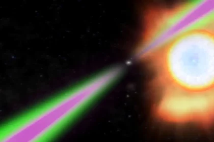 Ilustração De Um Sistema &Quot;Viúva Negra&Quot;. Nesse Caso, Um Pulsar Rouba A Matéria De Seu Astro Vizinho Para Conseguir Energia. O Exemplo Encontrado Pelos Pesquisadores, A 750 Anos-Luz Da Terra, É Único E Desafia A Astronomia. (Imagem: Nasa Goddard Spaceflight Center / Cruz Dewilde)