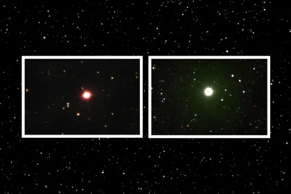 O Astrofísico Australiano John Seach Descobriu As Explosões Estelares Nova Centauri 2025 (À Esquerda) E Nova Sagittarii 2025 (À Direita) Esta Semana. Crédito: John Seach/Reprodução X