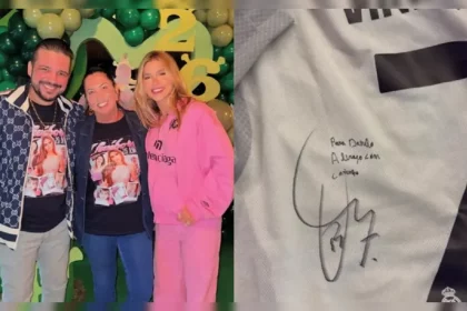 Padrasto De Virginia Fonseca Ganha Presente Autografado De Vini Jr.