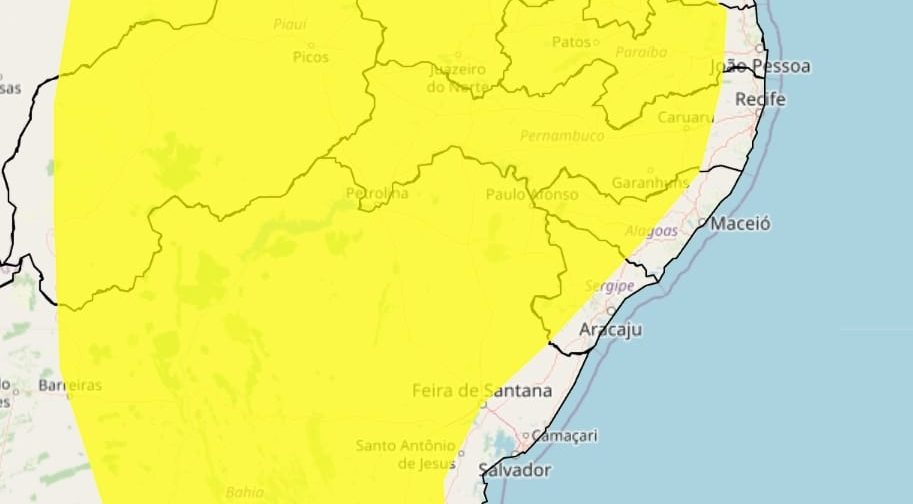 Inmet Emite Alerta De Vendaval Para Paulo Afonso E Mais De 340 Cidades Na Bahia