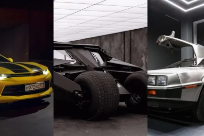 Camaro Amarelo (Bumblebee), Batmóvel, E Delorean (Crédito, Respectivamente: Max Anuchkinl, Warner Bros, Art Konovalov)