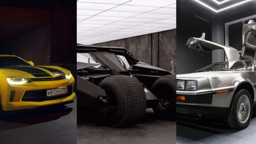 Camaro Amarelo (Bumblebee), Batmóvel, E Delorean (Crédito, Respectivamente: Max Anuchkinl, Warner Bros, Art Konovalov)